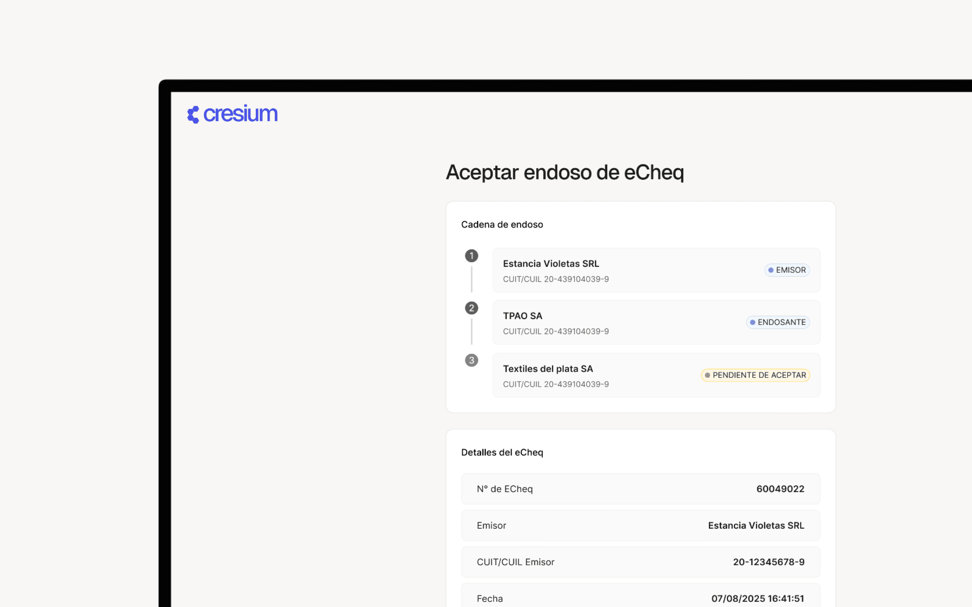 Echeqs operatoria completa